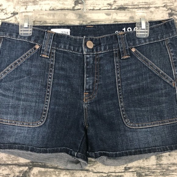 Gap 1069 Denim Snap Pocket Shorts Size 27/4 - Picture 5 of 8